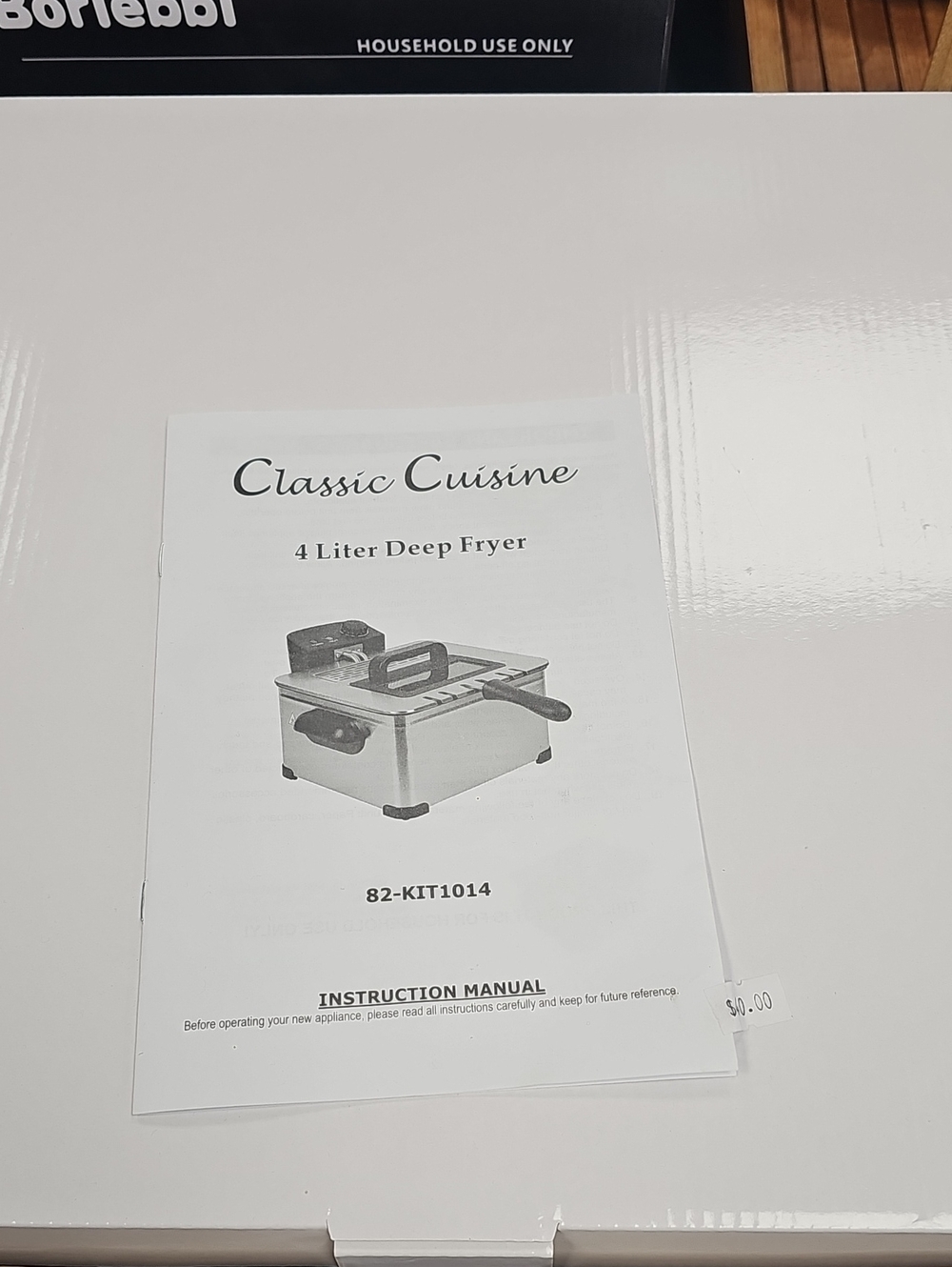 Instruction Manual on Product Box